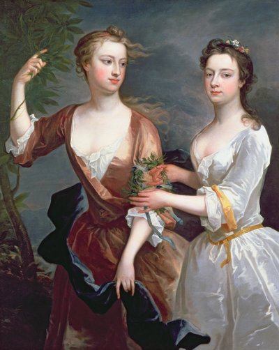 Martha and Teresa Blount, 1716 by Charles Jervas
